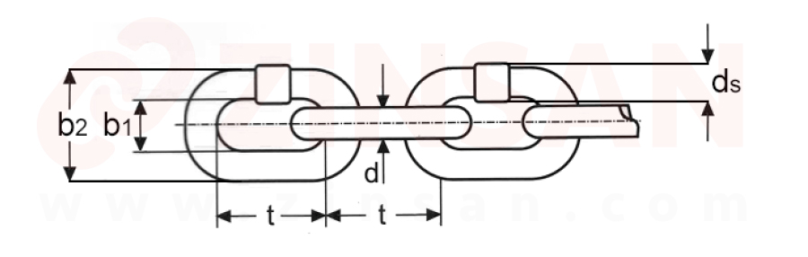 DIN EN 818-2 Zincirleri (Kalite sınıfı 8, Grade 80)